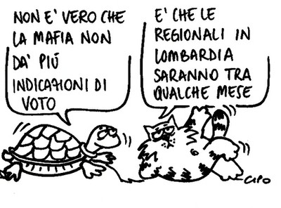 La vignetta del 30 ottobre, di Cinzia Poli, Caterpillar AM